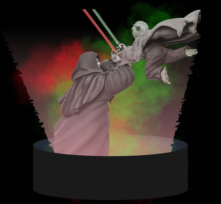 Yoda vs Palpatine Duel - Theory Sabers