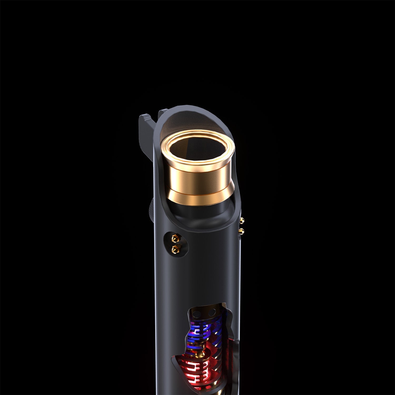 Fallen Knight Black (Exposed Spinning Crystals) - Theory Sabers