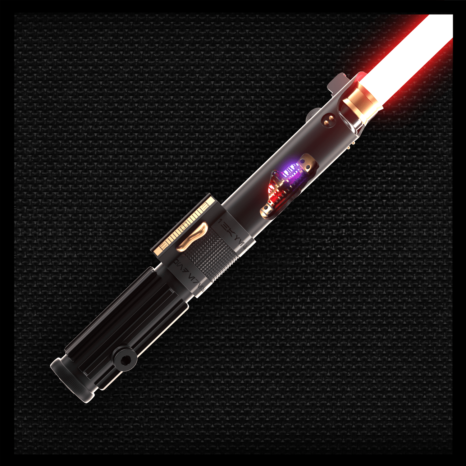 Fallen Knight Black (Exposed Spinning Crystals) - Theory Sabers