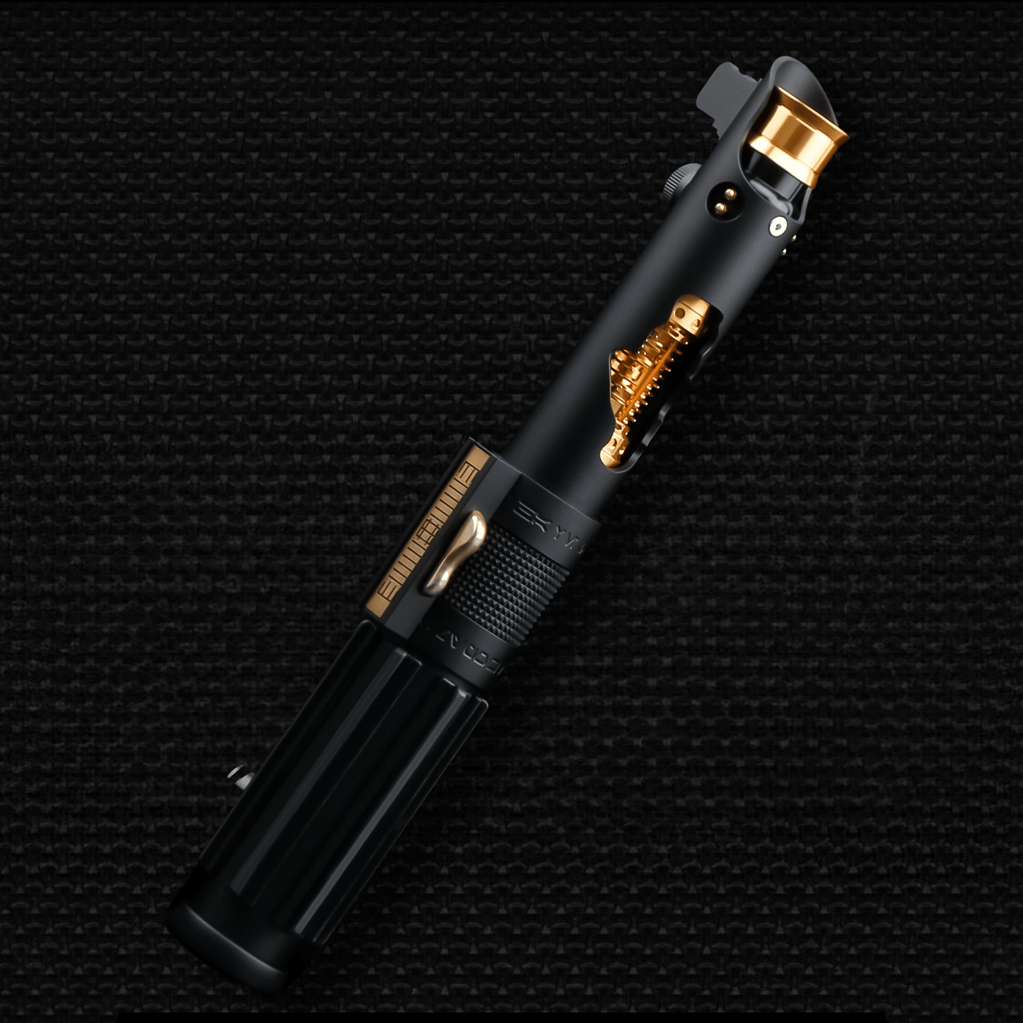 Fallen Knight Black (Exposed Spinning Crystals) - Theory Sabers