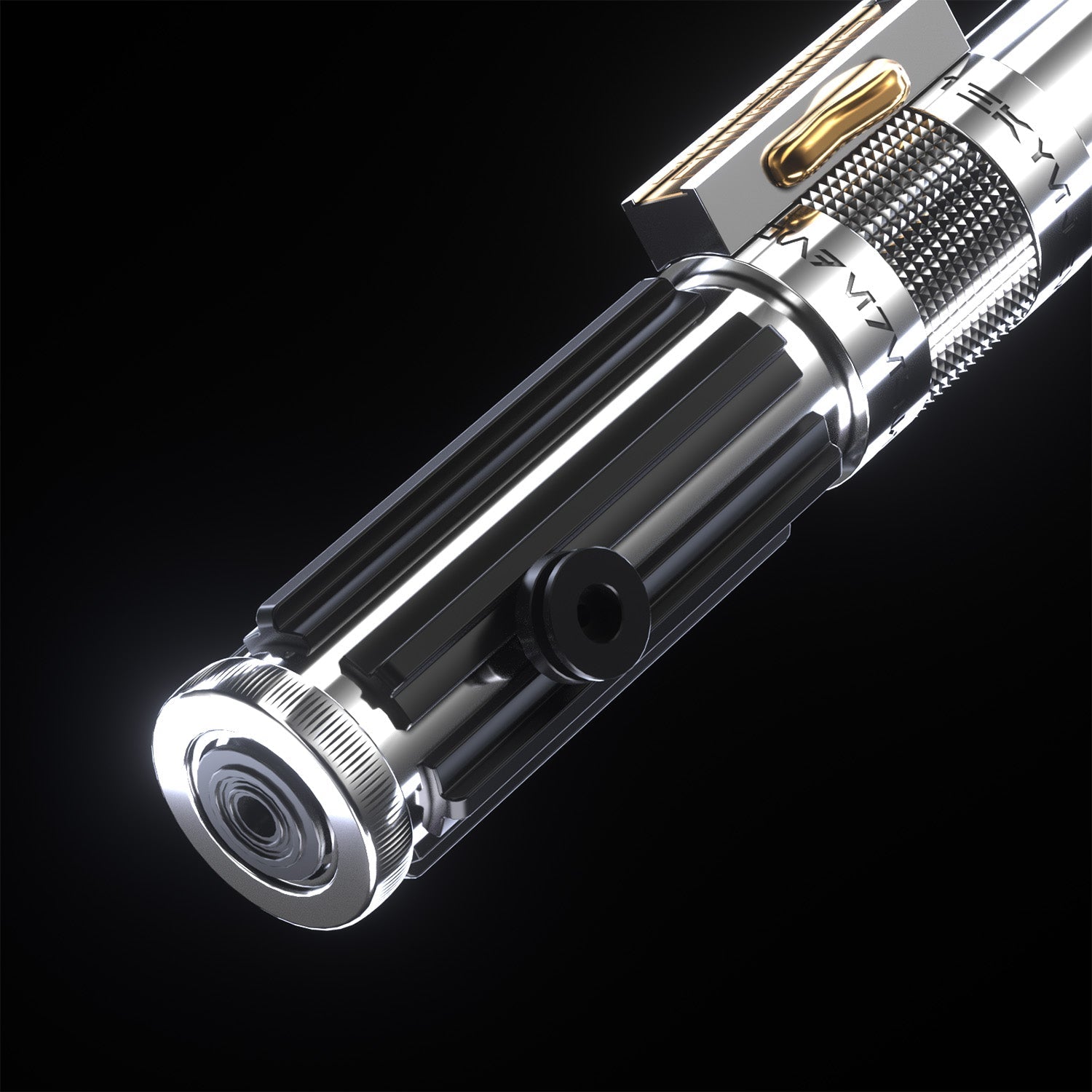 Fallen Knight Silver (Exposed Spinning Crystals) - Theory Sabers