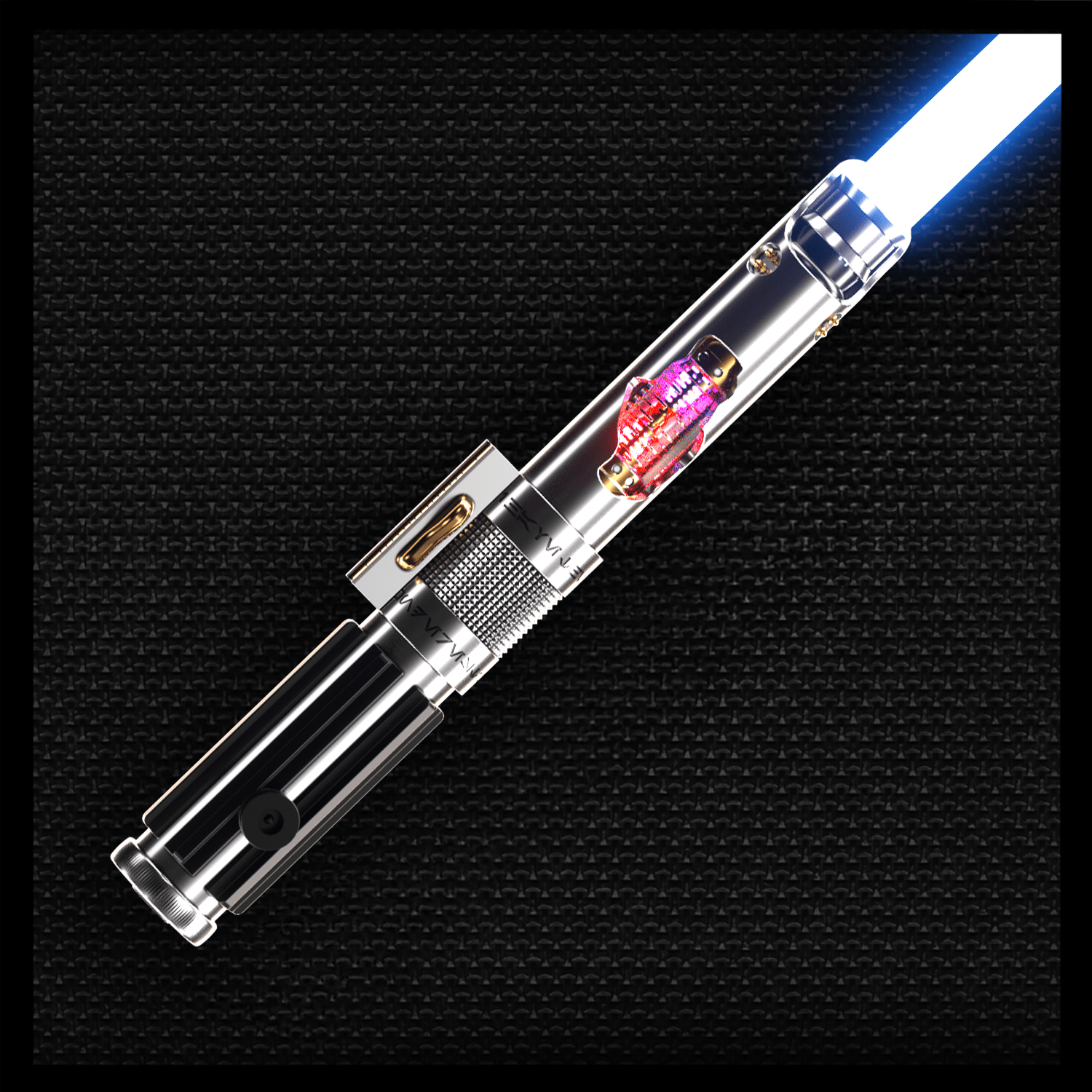 Fallen Knight Silver (Exposed Spinning Crystals) - Theory Sabers