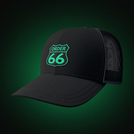 Order 66 Hat Modern with Green Logo - Theory Sabers