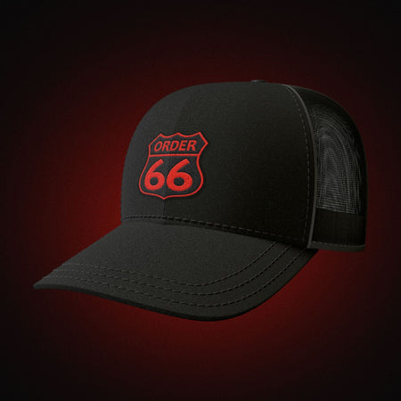 Order 66 Hat Modern with Red Logo - Theory Sabers